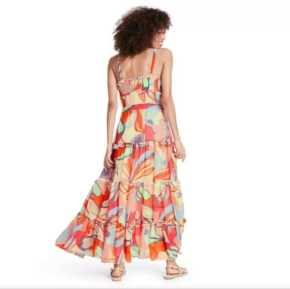 ALEXIS for Target Mixed Floral Sleeveless Tiered Ruffle Dress - Picture 3 of 15